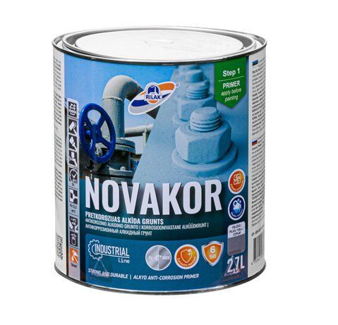 Антикорозійний алкідний ґрунт по металу NOVAKOR 2031362552 фото
