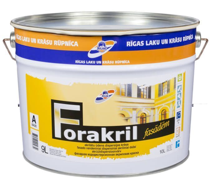 Атмосферостійка акрилова фарба Forakril 1071325352 фото